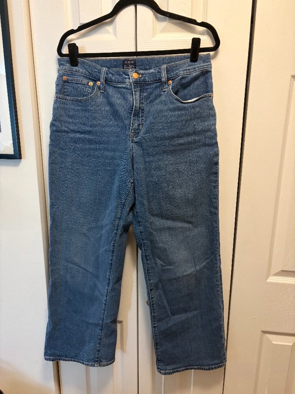 J.Crew Full-Length Slim Wide-Leg Jeans — 30P — Blue